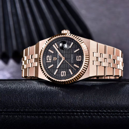 Kelra Honeycomb 40MM Men’s Watch – Luxury stainless steel sapphire glass wristwatch